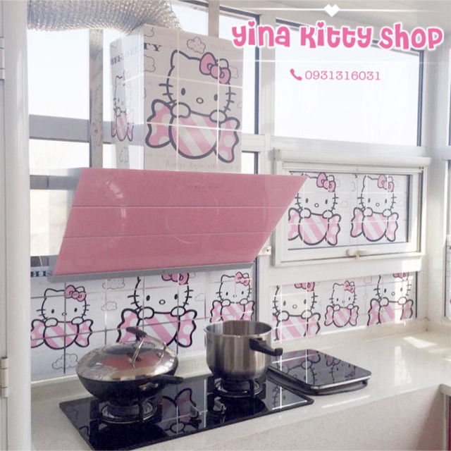 Decal Kitty Dán Bếp 👩🏻‍🍳