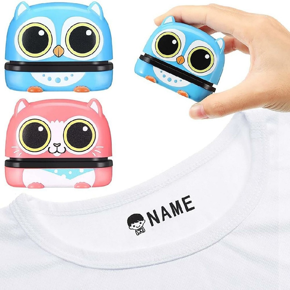 Crazyi Clothing Name Stamp For Kids Clothes Stamper Book Schoolbag DIY Labeling