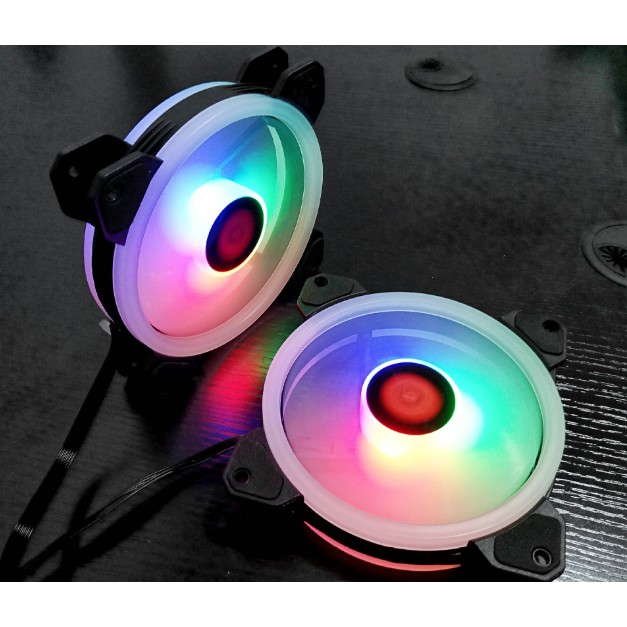 [Mã ELMS4 giảm 7% đơn 500K] Bộ 6 FAN CASE 12CM LED RGB COOLMOON V3 - KÈM BỘ HUB VÀ REMOTE