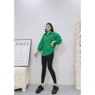 [ N.T BIGSIZE ] set sơ mi + quần legging