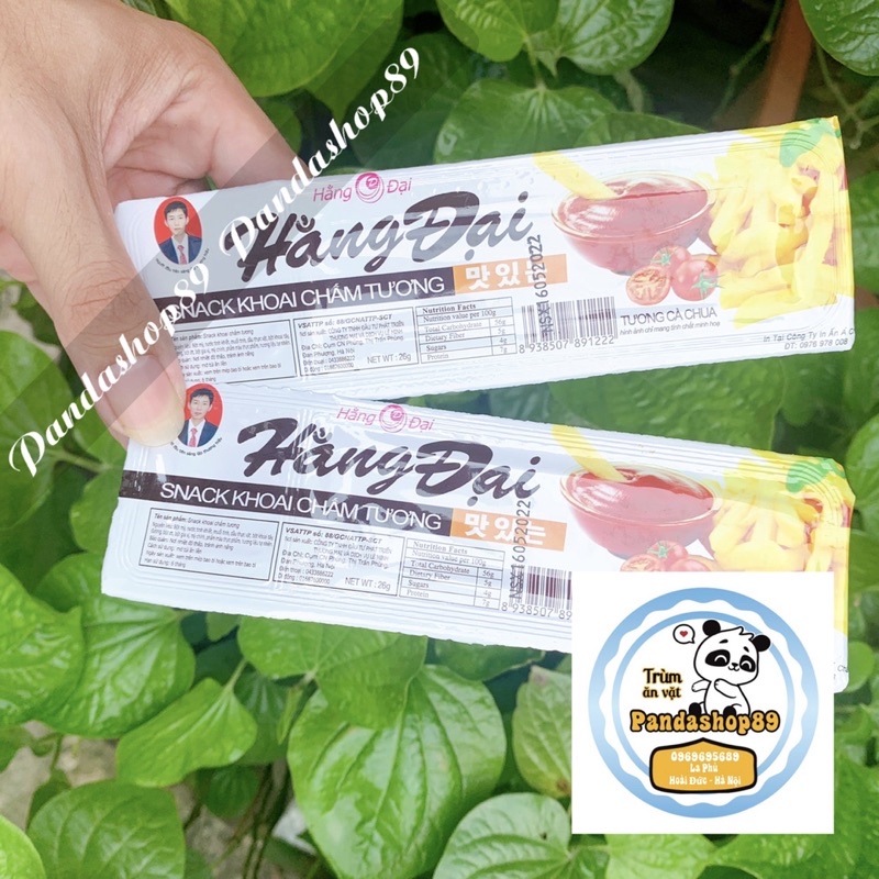 Snack khoai chấm tương ớt/cà chua Hằng Đại (hộp 26g)