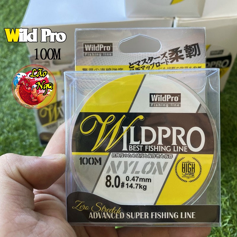 Cước Câu Cá Wild Pro 100M Dòng cước tàng hình, độ tải cá cao siêu bền do Lão Ngư Phân Phối Chính Hãng