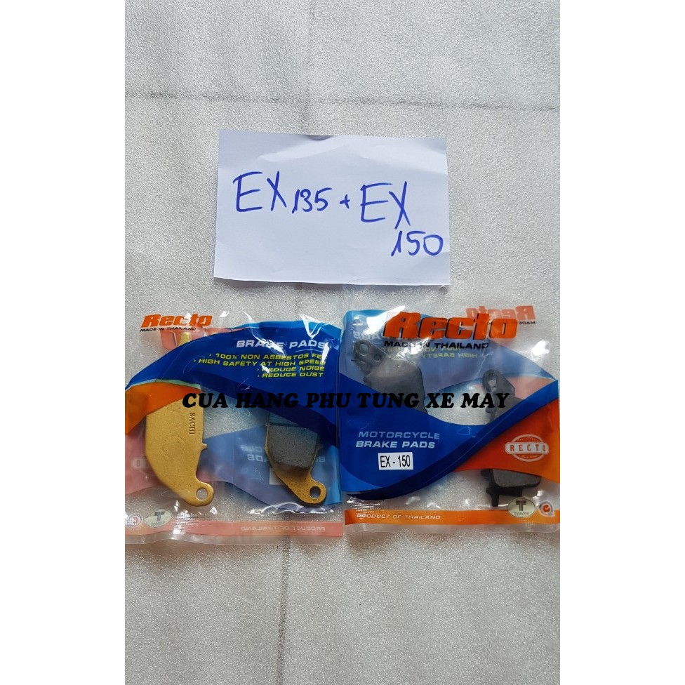Bố thắng đĩa Recto ( 2 cặp trước - sau ) xe Exciter 135/ Exciter 150