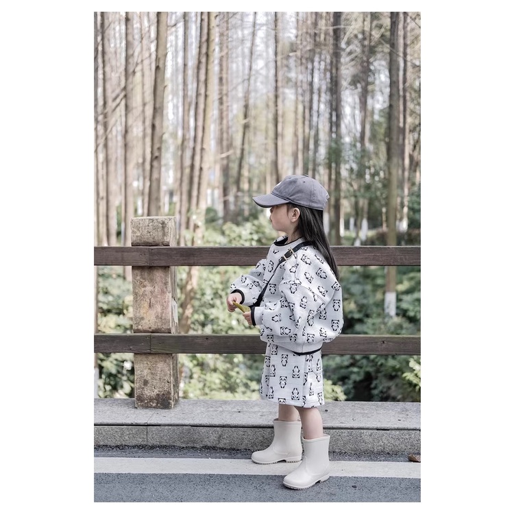 YO BỘ NỈ GẤU TRÚC DÀI TAY QUẦN ĐÙI CHO BÉ