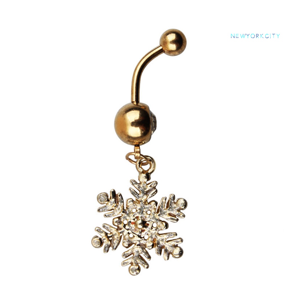 Khuyên Rốn Họa Tiết Người Tuyết Giáng Sinh