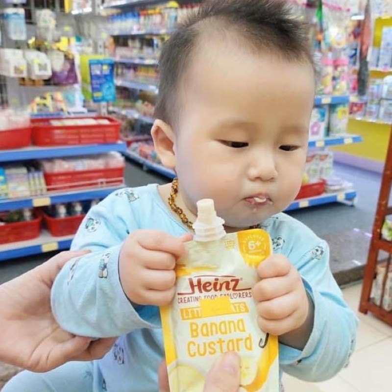 VÁNG SỮA HEINZ CUSTARD - ÚC CHO BÉ 6 Tháng, 8 Tháng 🍓🍏🍌🥭