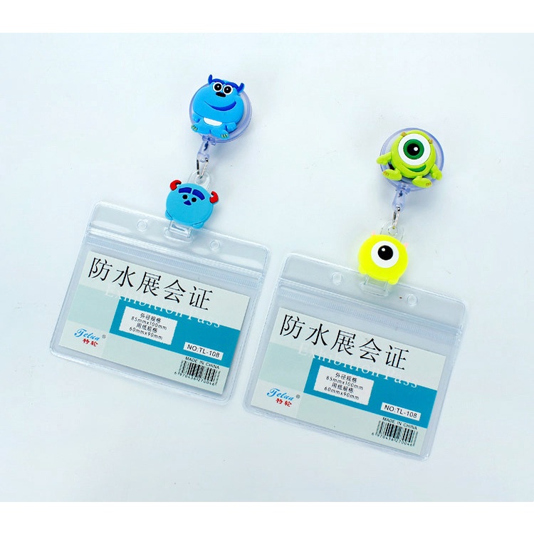 Móc Treo Thẻ ID / Thẻ ID Có Thể Thu Gọn Họa Tiết Y Tá Dễ Thương