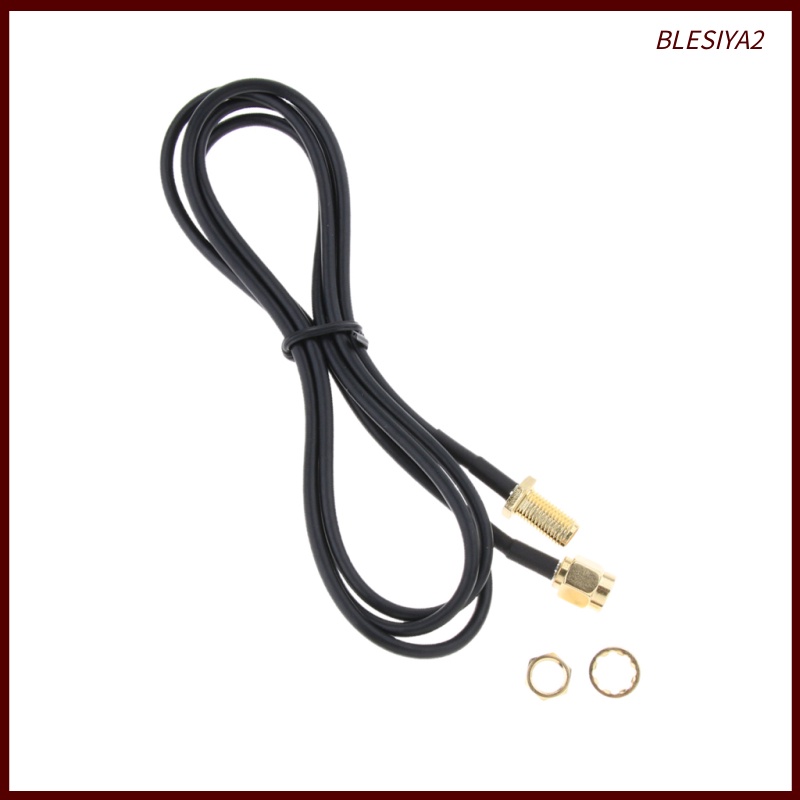 [BLESIYA2] Antenna Adapter RP-SMA Extension Cable Cord for WiFi Wireless Router 3.3ft