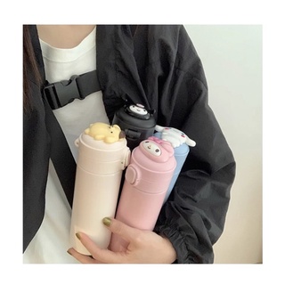 [ SẴN- HOẢ TỐC ]Bình nước giữ nhiệt dễ thương Cinamonroll,Kuromi, My melody,Pompompurin