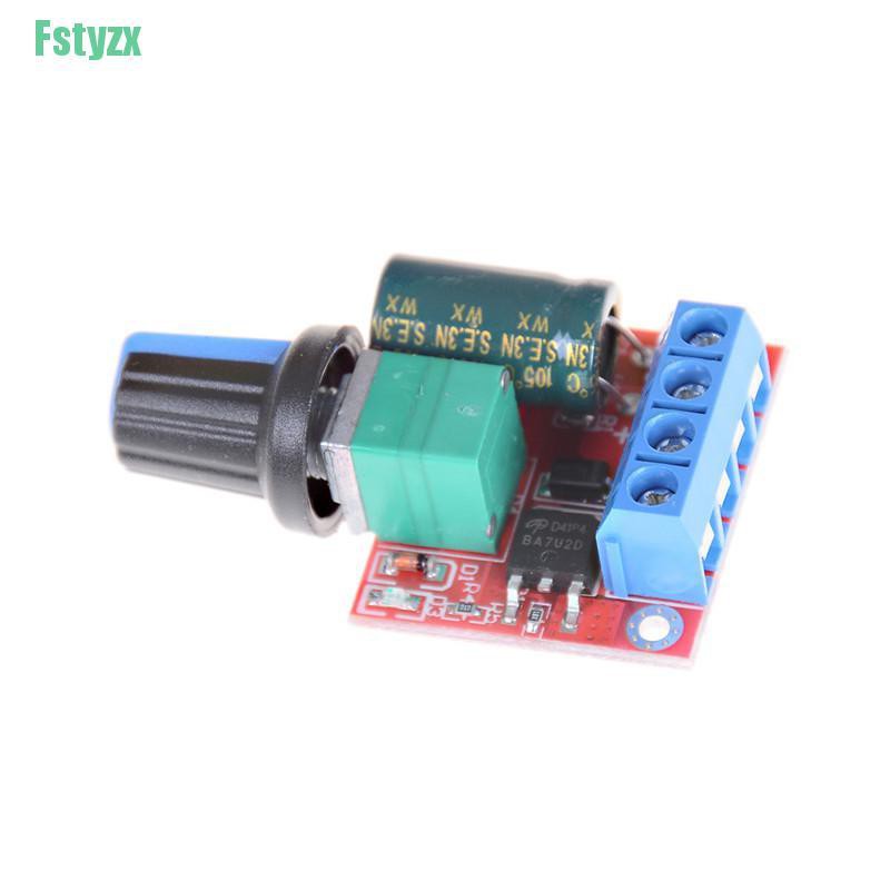 fstyzx Mini DC Motor PWM Speed Controller 5A 4.5V-35V Speed Control Switch LED Dimmer