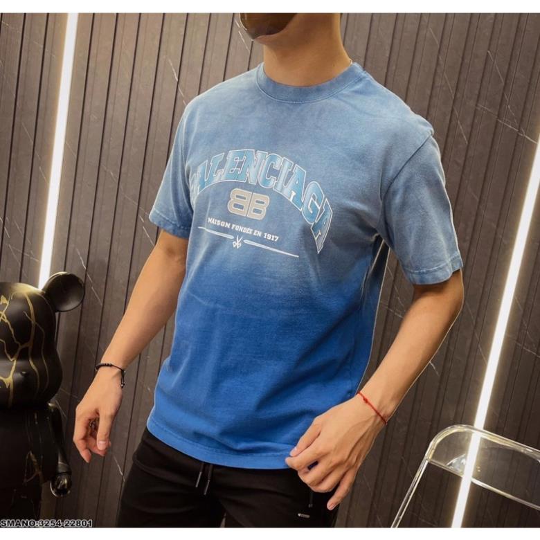 [Siêu Phẩm] Áo Thun Nam BLCG In Chữ Xanh Cao Cấp - Áo Phông BLCG Siêu Hot