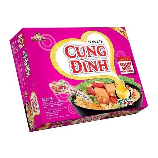 Khoai Tây Cung Đình Hương Vị Bò Hầm, Sườn Heo Thùng 30 Gói x 80g