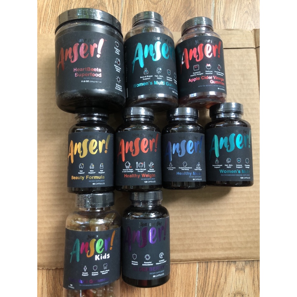 You Are The Anser!™ Tia Mowry Vitamins shopanser Anser đẹp da , đẹp tóc , nâng cao sức đề kháng , Collagen Anser