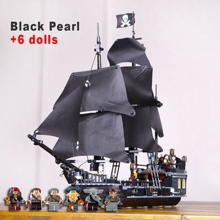 đồ chơi giáo dục Lắp ráp Mô hình SX 6002 18016 875pcs DIY The Black Pearl 4184 Ship Tàu ngọc trai đen