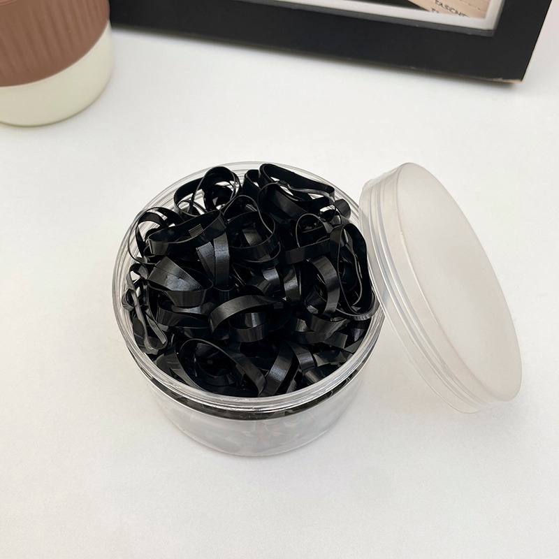 Set 300 Dây Thun Cao Su Dày Co Giãn Dùng Một Lần Độ Đàn Hồi Cao Không Đau Tóc Làm Tóc Dày Thích Hợp Cho Trẻ Em