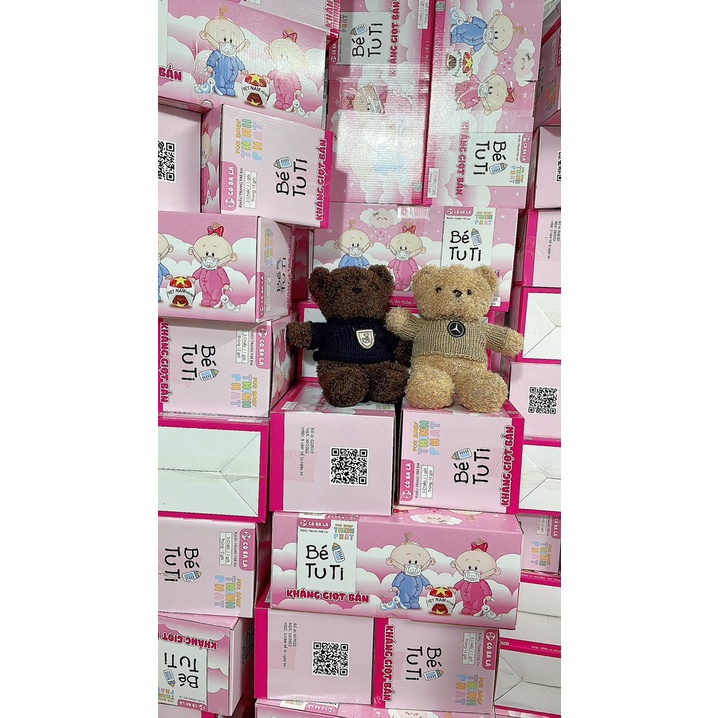 khẩu trang cho bé sơ sinh, Set 3 chiếc khẩu trang 3D Tuti cho bé 6 - 24 tháng. Khẩu Trang Gấu tiêu chuẩn Nhật Bản