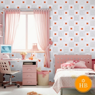 Giấy xốp dán tường giả gạch 3D độ dính mạnh chống ồn cách âm tốt trang trí nhà ở