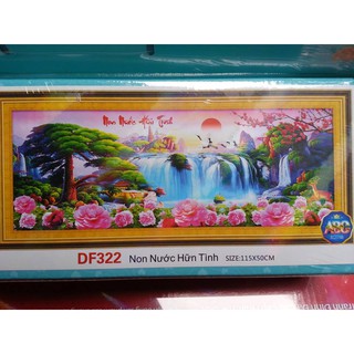 Tranh đính đá non nước hữu tình DF322