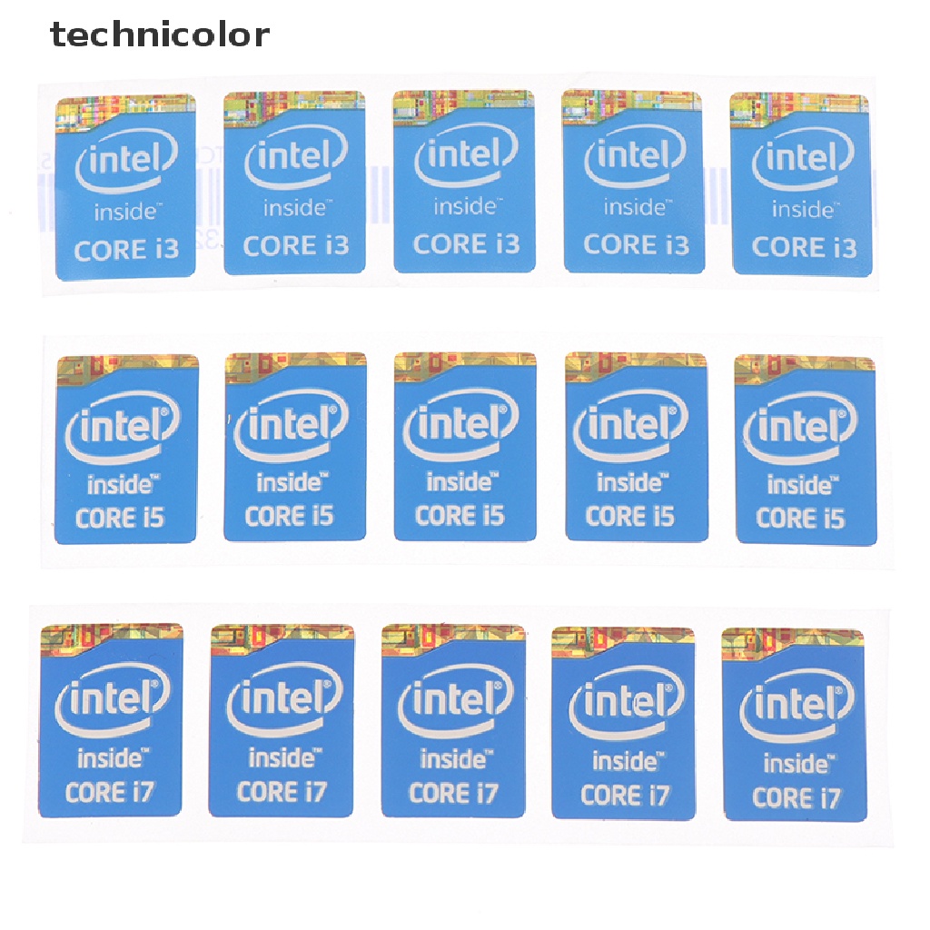 Set 5 Sticker Dán Trang Trí Sổ Tay Intel Core I3 I5 I7 Thế Hệ 4