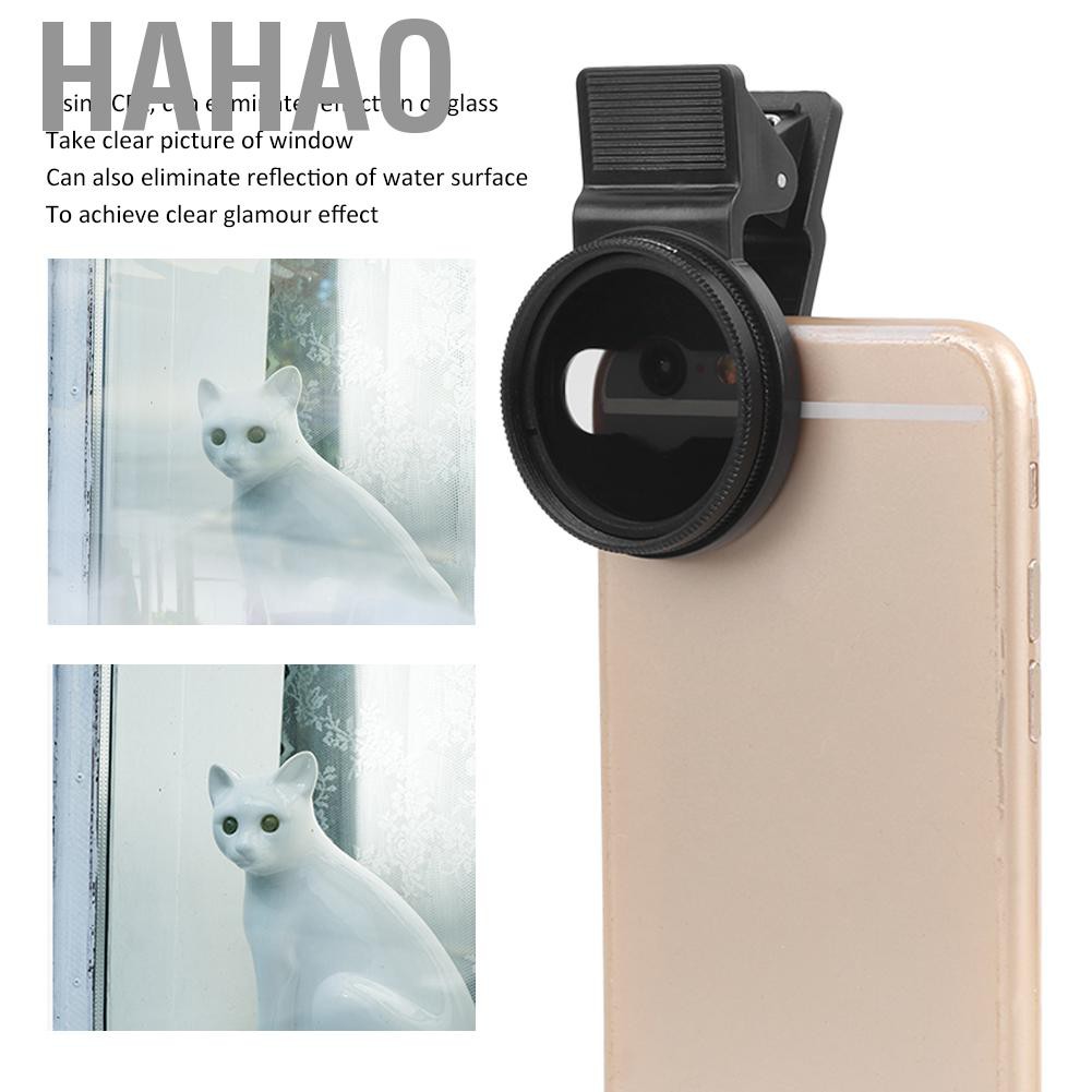 Hahao Lens Filter  Veledge 37mm CPL Polarizing Polarizer Mobile Phone Clip for Different Brand