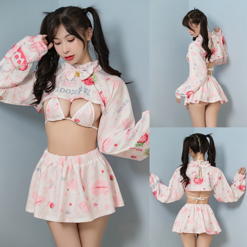 Bộ Trang Phục Hóa Trang Cô Hầu Gái Dễ Thương Phong Cách Lolita