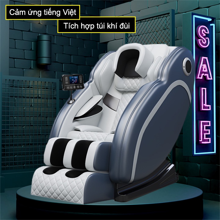 Ghế Massage Toàn Thân Công Nghệ Nhật Bản Màn Hình Cảm Ứng LCD Tiếng Việt, Ghế Mát Xa Cho Người Cao Tuổi