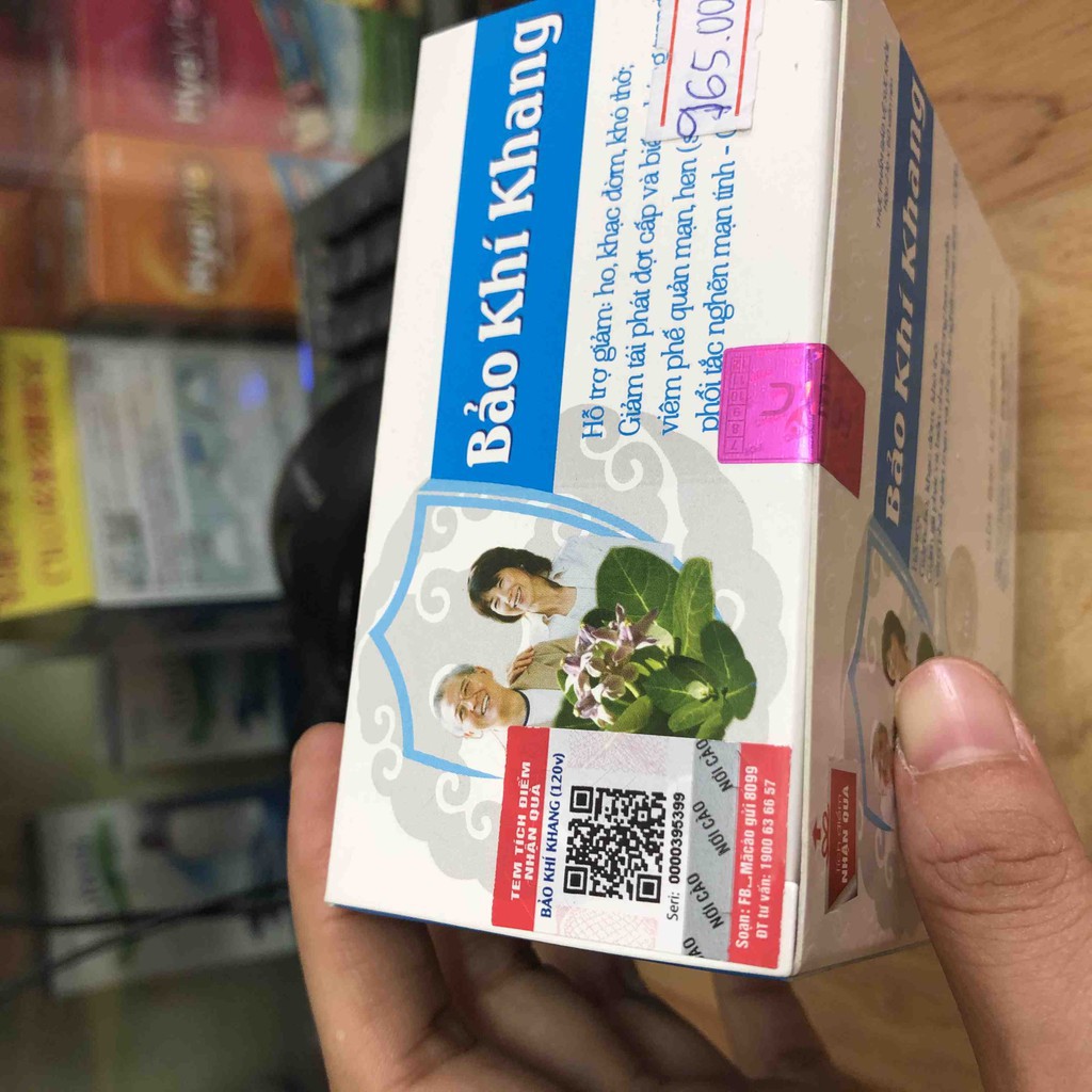 Bảo Khí Khang-Hỗ trợ Giảm Đờm, Ho, Khó thở; Hỗ trợ Giảm tái phát: Hen suyễn, Viêm phế quản mạn, COPD