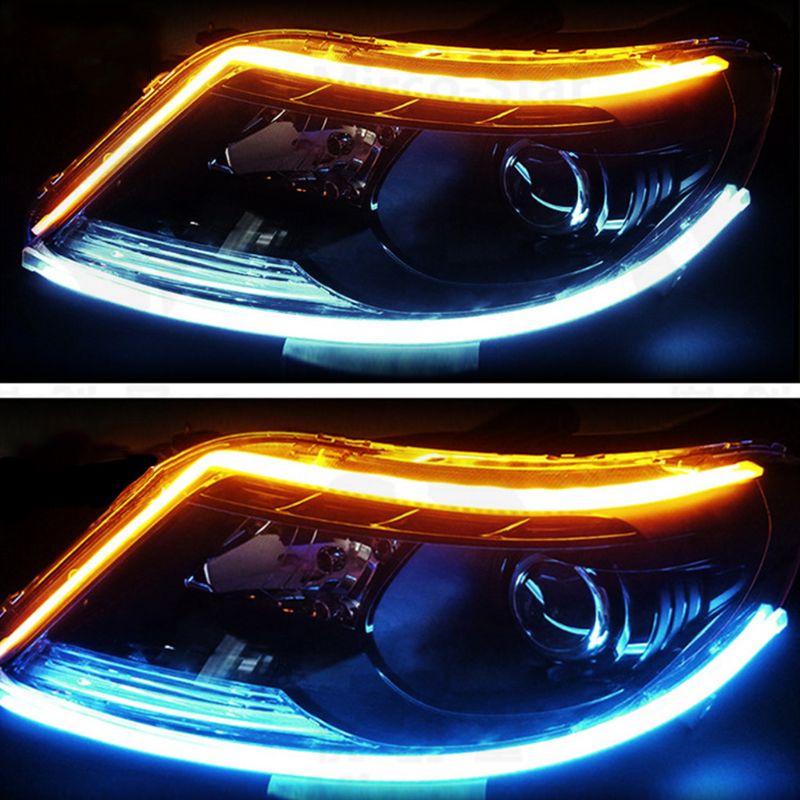 Thanh Đèn LED Sương Mù Chạy Ban Ngày Linh Hoạt Gắn Phía Trước Xe Hơi