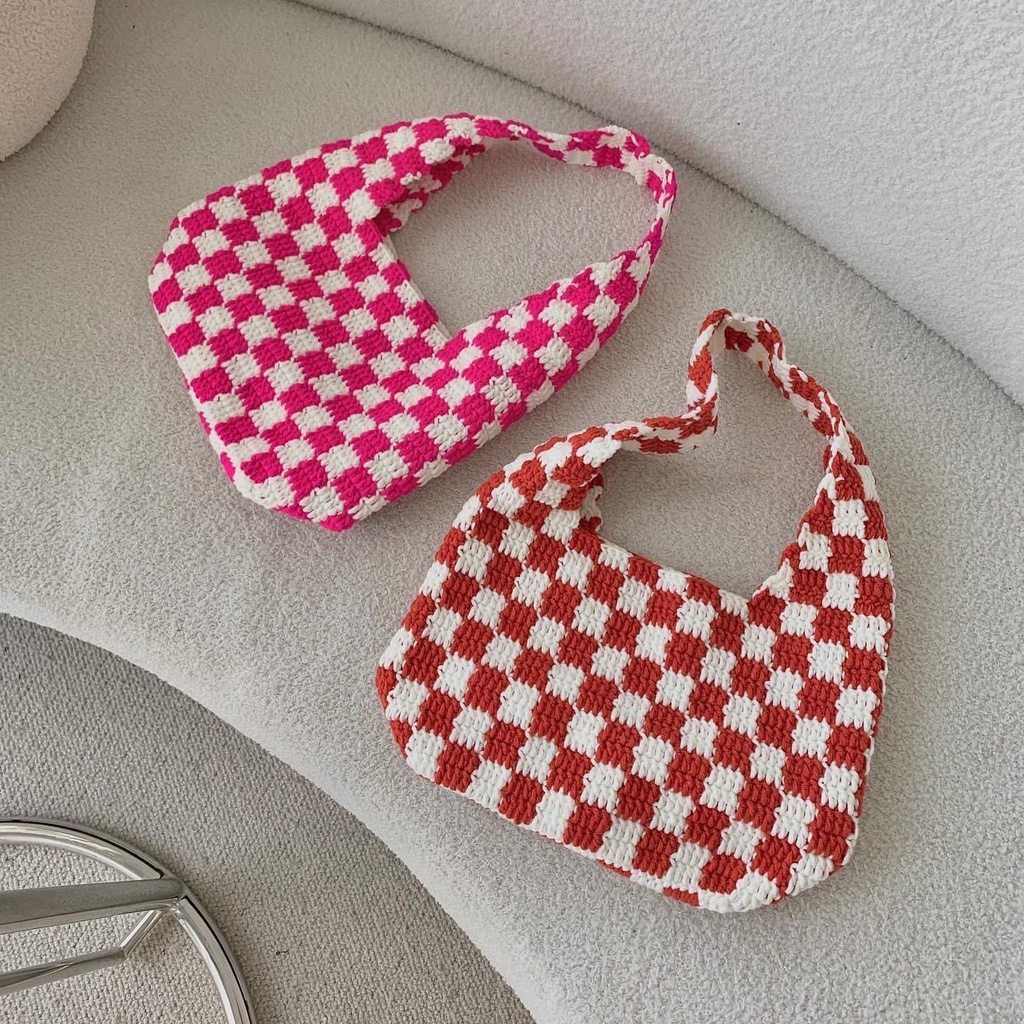 Túi Caro Len Handmade - Checkered Handbag