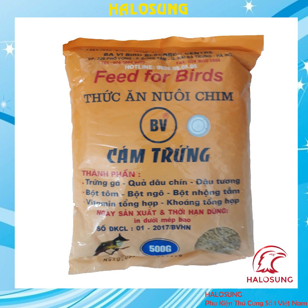 Cám chim Halosung Cám trứng Ba Vì ( k tem) thức ăn chim cảnh CC04