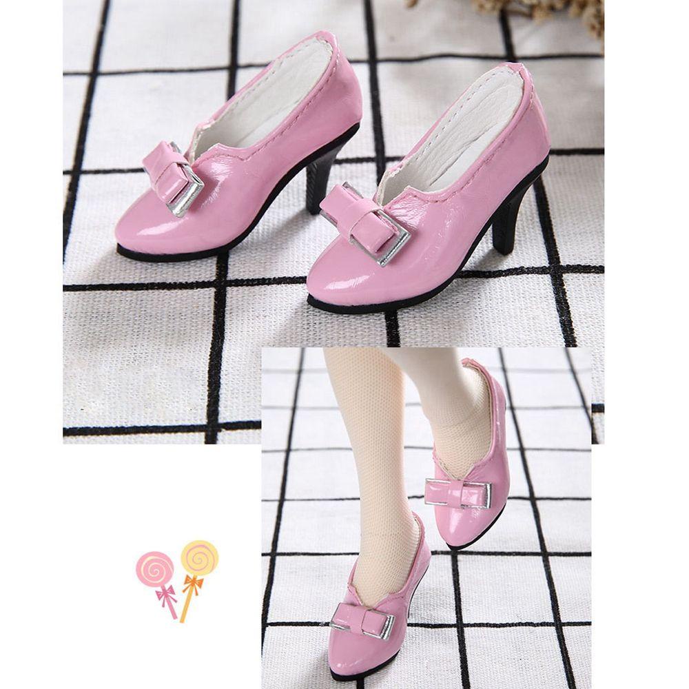 Giày Búp Bê Da PU Phối Vải 5 Kiểu Tùy Chọn Kích Thước 6 * 2.5cm Xinh Xắn Cho Bé Gái