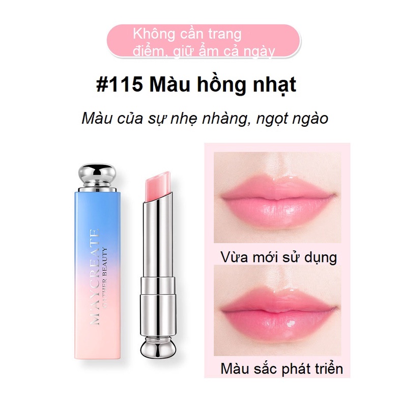 Son Dưỡng Môi M'AYCREATE Chống Nước Không Phai Đổi Màu Theo Nhiệt Độ