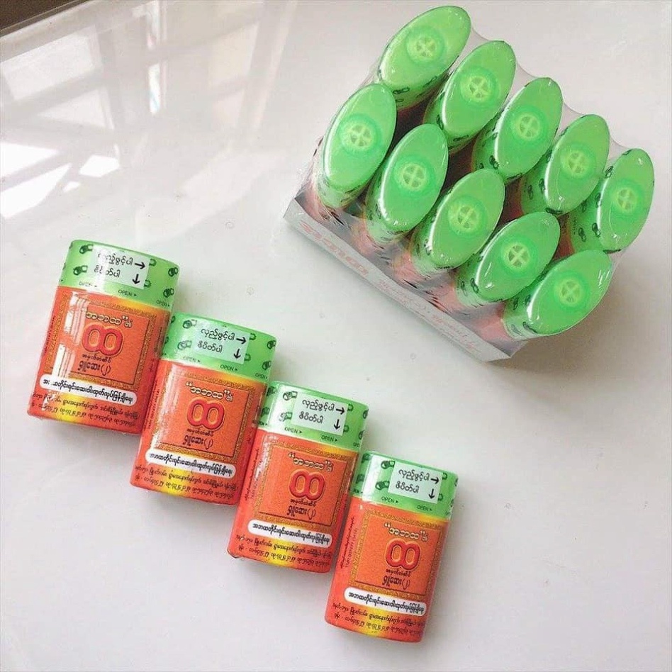 Dầu Hít Mũi Thảo Mộc Myanmar Dầu Thông Nghẹt Mũi Chính Hãng Queen Myanmar