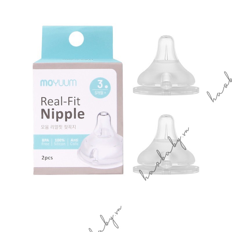 [Haobaby shop]Núm ti thay thế bình Moyuum Hàn Quốc số 3-4