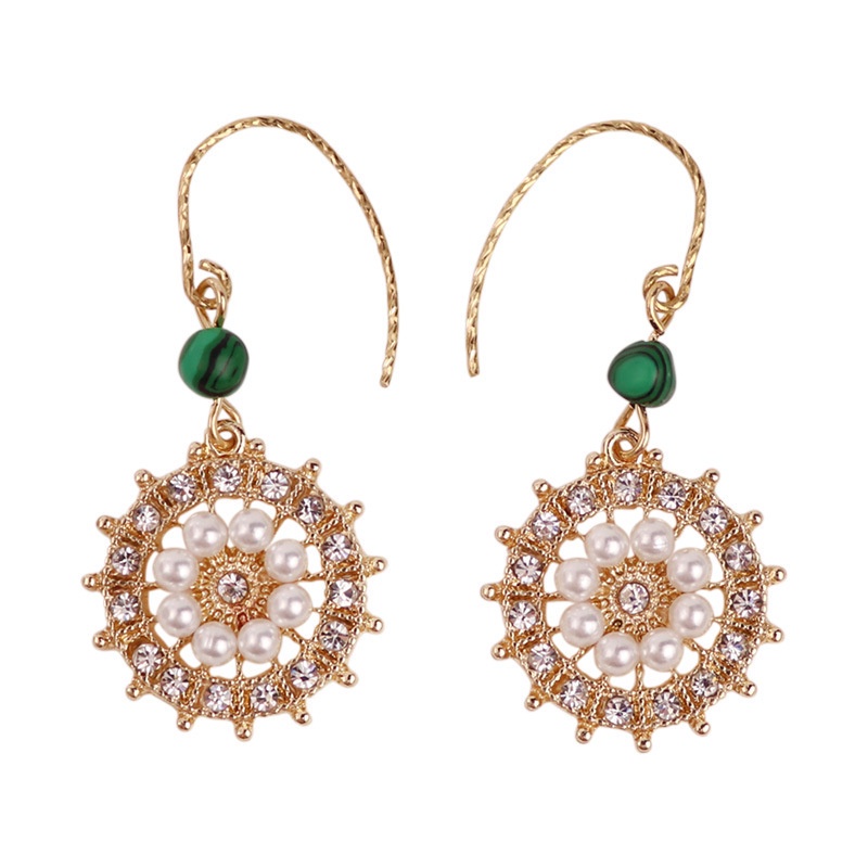 Khuyên Tai Tua Rua Ngọc Trai Đơn Giản Thời Trang Mới