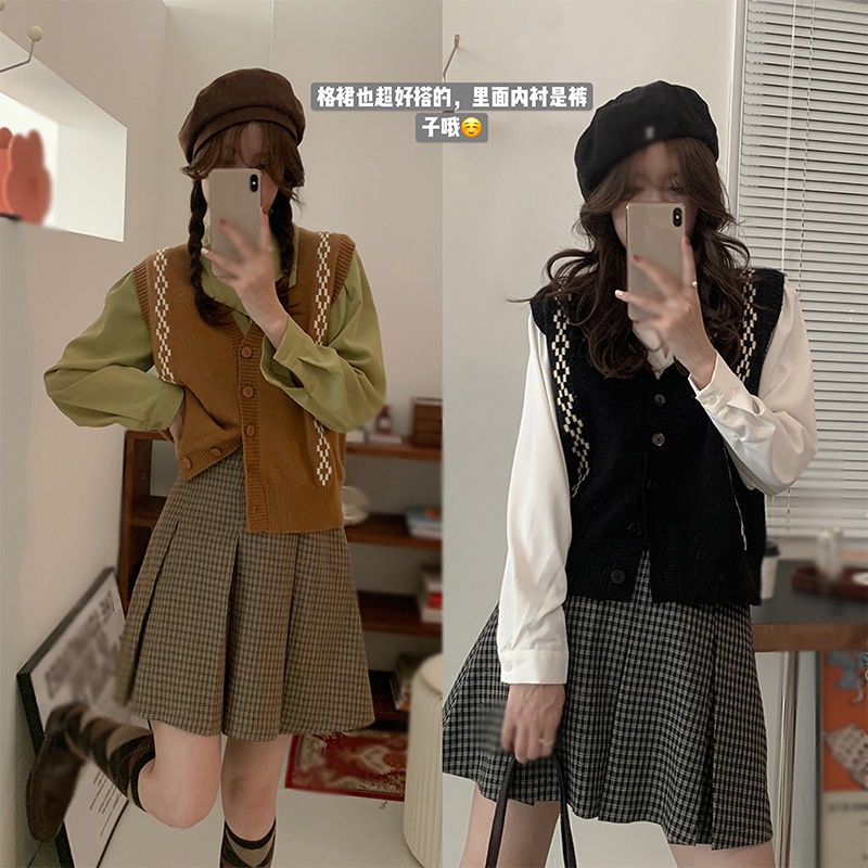 Áo Len Nữ Không Tay Cổ Chữ V Thời Trang