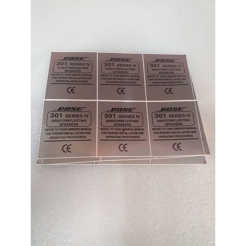 Tem decal dán thùng loa BOSE-301 - seri IV - giá 2 tem