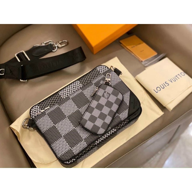 TÚI ĐEO CHÉO LVVV TRIO MESSENGER FULL BOX NAM CHÂM VIP MUA 1 ĐƯỢC 3