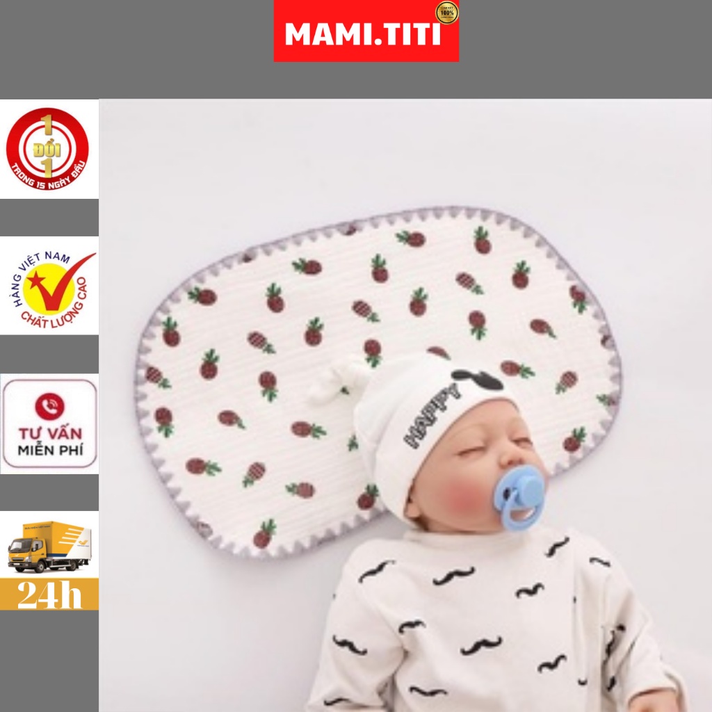 gối cho bé, gối xô Sợi Tre Mềm Mịn 10 Lớp - MAMI.TITI