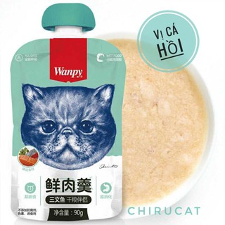 [Xả Kho Rẻ] Súp Thưởng Wanpy Nắp Vặn Gà,Cá Ngừ,Cá Tuyết,Cá Hồi Nắp Vặn