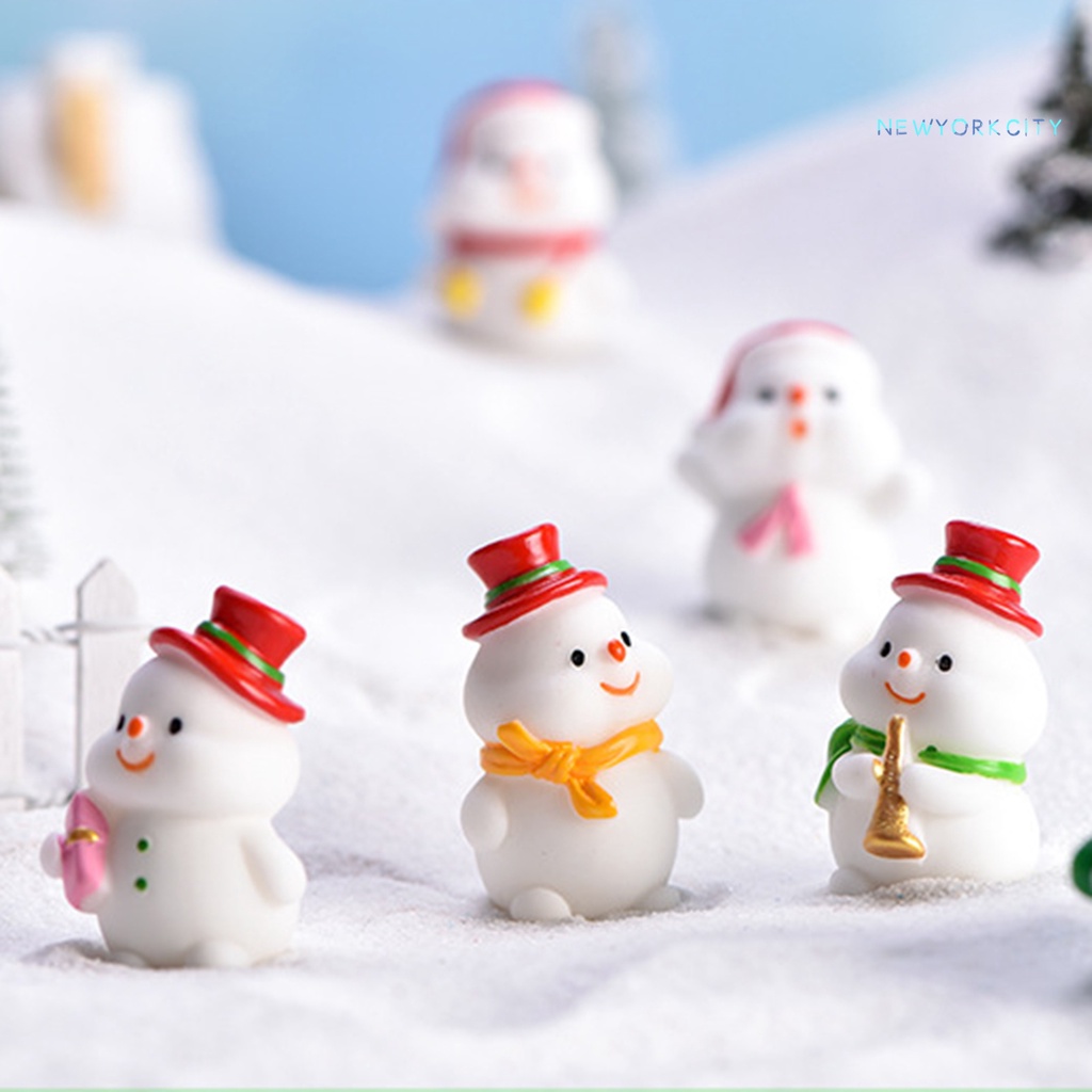 Mô Hình Người Tuyết Bằng Nhựa Resin Thủ Công Trang Trí Giáng Sinh