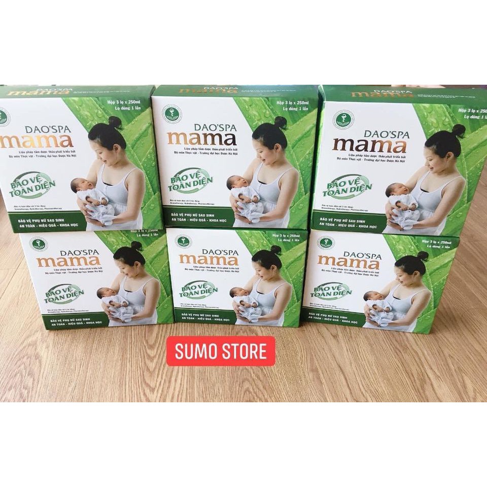 Nước xông tắm Dao Spa Mama cho phụ nữ sau sinh (Hộp 3 lọ)