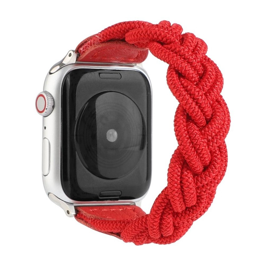 Dây đeo đồng hồ dạng vòng bện dành cho Apple 40mm 38mm 40mm 44mm Iwatch dòng 6 Se 5 4 3 2 1