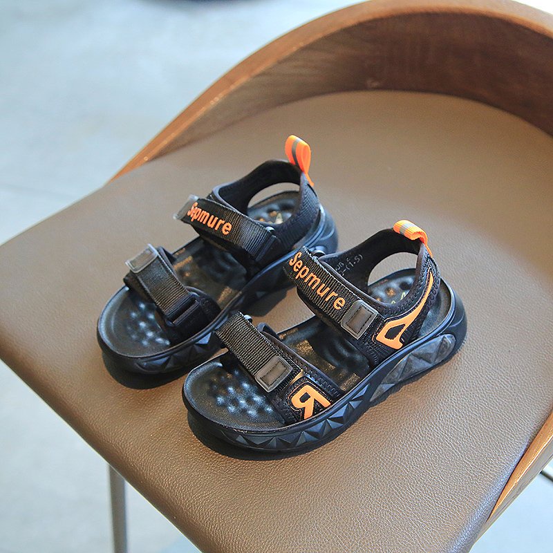 sandal cho bé - dép quai hậu bé trai, bé gái hàng nội địa khâu đế siêu đẹp, bền chữ R 6608 ( có video &amp; ảnh thật)