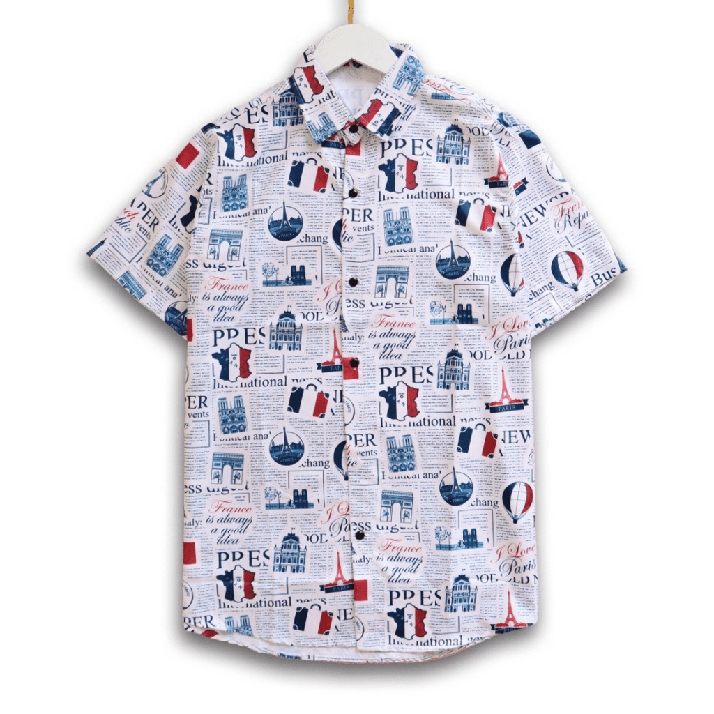 Áo Sơ Mi Nam Họa Tiết Hè Mặc Mát Phong Cách Trẻ Trung Thích Hợp Đi Chơi, Đi Làm Hot [NEW UNISEX]