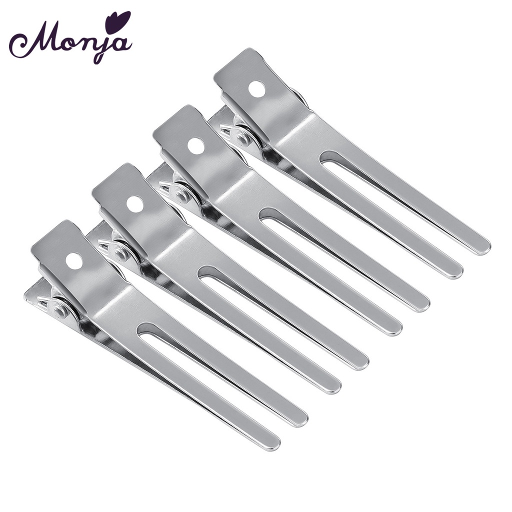 MONJA [Hàng mới về] Set 1/ 5/ 10 kẹp tóc chất liệu thép chuyên dụng dành cho salon