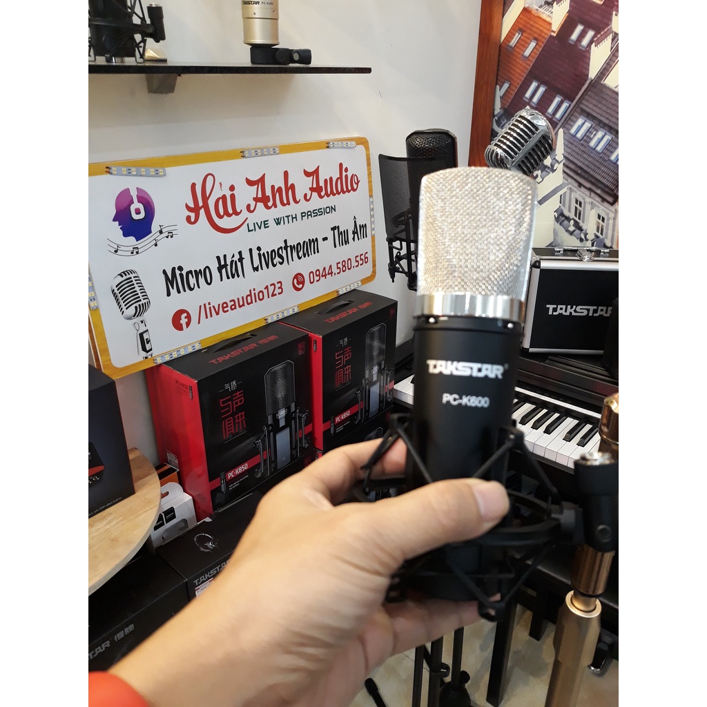 Mic thu âm Takstar PC K600 Hàng Loại 1. Chuyên dùng Hát Livestream, Thu âm với chất lượng cực tốt