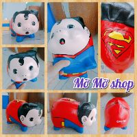 Super man heo - heo đất handmade- kèm hình thật