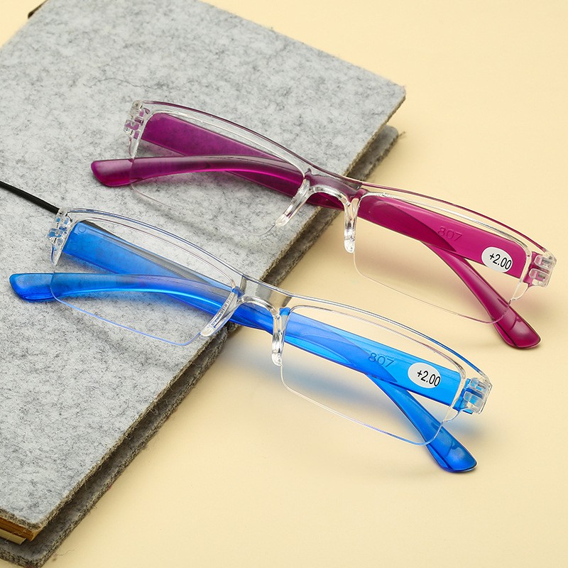 Reading Glasses Anti-blue Vintage Portable Presbyopic Glasses Magnifier Vision Eyewear Prescription Lens