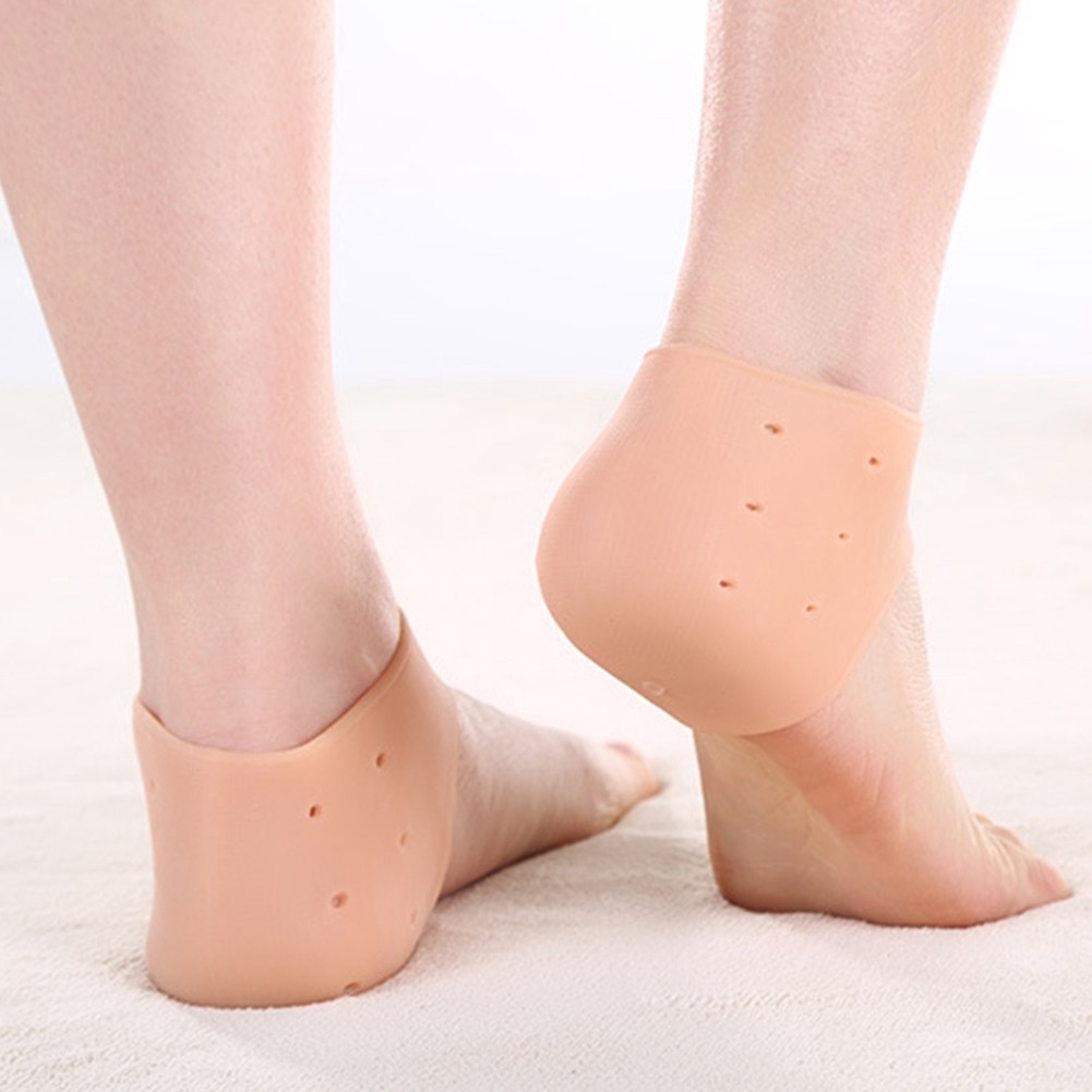 Vớ đeo gót chân silicon bảo vệ chân và tăng chiều cao
